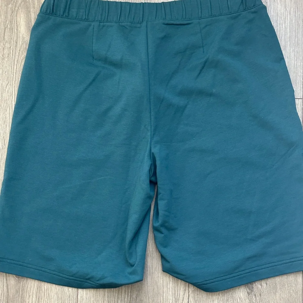 Pure Jill Affinity Pull On Shorts Teal Elastic Waist - Picture 6 of 10